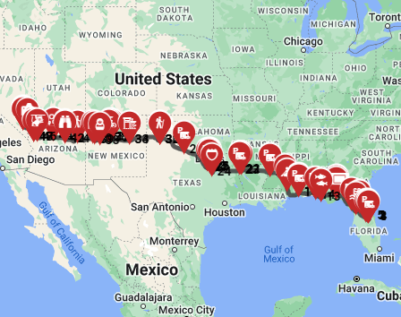 RV Route Plan from Orlando to Las Vegas
